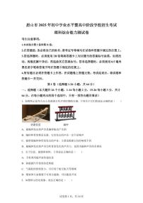 2025届四川省眉山市中考理综物理试卷[附解析]