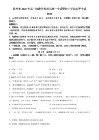 2025年四川省达州市初中学业水平考试中考物理真题试卷(中考真题+答案)
