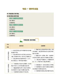 2025安徽中考物理重点题型 专题17 跨学科实践（讲练合一）