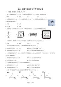 2025年四川省宜宾市中考物理试卷（含解析）