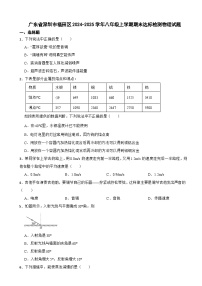 广东省深圳市福田区2024-2025学年八年级上学期期末达标检测物理试题