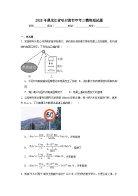 2025年黑龙江省哈尔滨市中考三模物理试题（附答案解析）