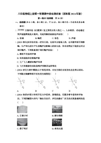 八年级物理上册第一学期期中综合测试卷（苏科版 2024年秋）