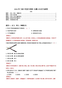 初中物理2024中考二轮复习题型专练