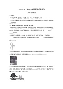 河南省许昌市禹州市2024-2025学年八年级下学期下6月期末真题物理试卷