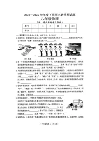 河南省驻马店市泌阳县2024-2025学年八年级下学期下6月期末真题（图片版）物理试卷