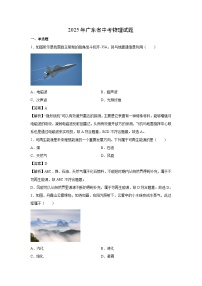 2025年广东省中考(解析版)物理试卷