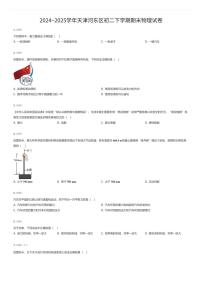 2024~2025学年天津河东区初二下学期期末物理试卷（有答案解析）