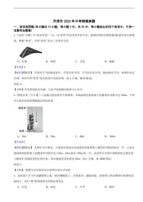天津市2025年中考物理真题及同步解析
