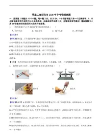 黑龙江省绥化市2025年中考物理真题及同步解析