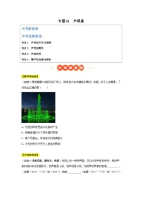 2025年中考物理真题分类汇编：专题01  声现象（全国通用）（第01期）（原卷版）