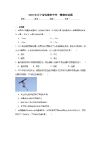 2025年辽宁省抚顺市中考一模物理试题（附答案解析）