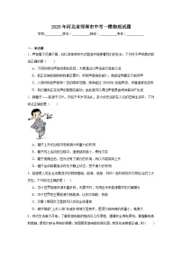 2025年河北省邯郸市中考一模物理试题（附答案解析）