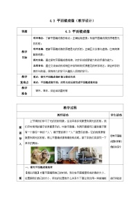 初中物理平面镜成像表格教案