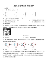 第五章 透镜及其应用 期末复习练习 人教版物理八年级上册