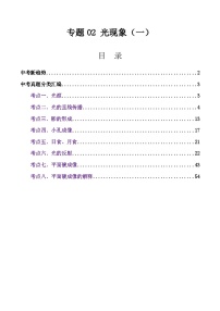 三年（2023-2025）中考物理真题分类汇编：专题02 光现象（一）（全国通用）（解析版）