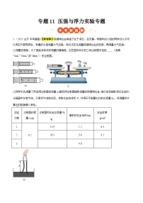 三年（2023-2025）中考物理真题分类汇编：专题11 压强与浮力实验专题（原卷版）
