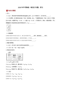 2026年中考物理一轮重点难点一遍过专题训练-浮力（附答案解析）