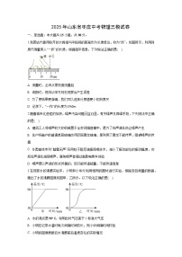 2025年山东省枣庄市中考三模 物理试题（解析版）
