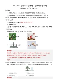 八年级下册物理期末考试卷【测试范围：人教版（2024）：第7~12章】（全解全析）（广东省卷专用）-A4