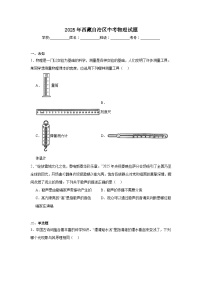 2025年西藏自治区中考物理试题（无答案）