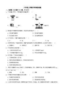 广西壮族自治区2025年八年级上学期月考物理试题附答案