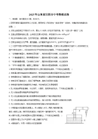 2025年山东省日照市中考物理试卷（含详细答案解析）