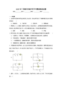 2025年广西柳州市城中区中考模拟物理试题（附答案解析）
