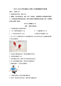 广东省深圳市南山区2024-2025学年八年级下学期期中物理试卷（学生版）