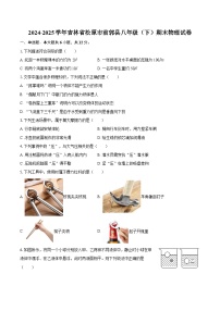 2024-2025学年吉林省松原市前郭县八年级（下）期末物理试卷-自定义类型