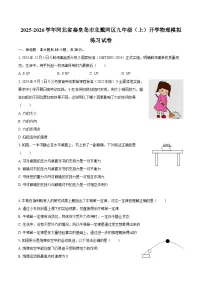 2025-2026学年河北省秦皇岛市北戴河区九年级（上）开学物理模拟练习试卷-自定义类型