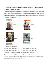 2024-2025学年山东省济南市平阴县八年级（下）期末物理试卷-自定义类型