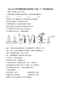 2024-2025学年湖南省邵阳市新邵县八年级（下）期末物理试卷-自定义类型