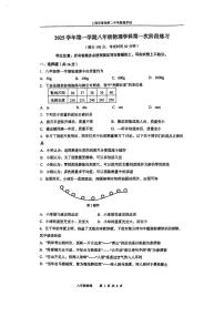 上海市曹杨第二中学附属学校2025-2026学年八年级上学期10月考物理试卷