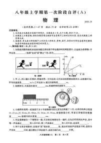河南省安阳市滑县部分学校2025—2026学年八年级上学期10月月考物理试卷 （A卷）