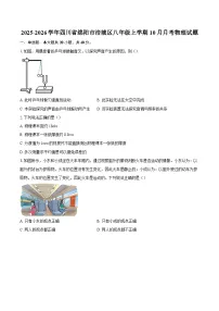 2025-2026学年四川省绵阳市涪城区八年级上学期10月月考物理试题-自定义类型