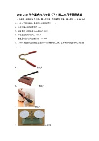 重庆市巴渝2023-2024学年八年级下学期第二次月考物理试卷