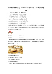 安徽省合肥市蜀山区2022-2023学年八年级下学期期末物理试卷（解析版）