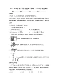 广东省东莞市2022-2023学年八年级下学期期中物理试卷（解析版）