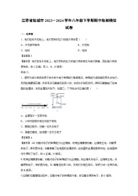 江苏省盐城市2023－2024学年八年级下学期中模拟物理试卷