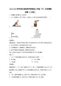四川省宜宾市翠屏区初中部2022-2023学年八年级下学期月考（5月份）物理试卷