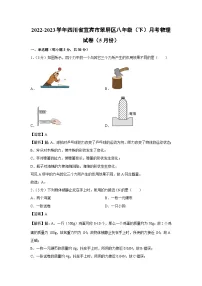 四川省宜宾市翠屏区初中部2022-2023学年八年级下学期月考（5月份）物理试卷