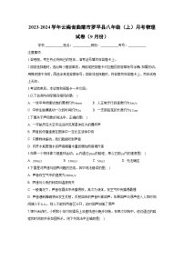 云南省曲靖市罗平县2023-2024学年八年级上学期月考（9月份）物理试卷