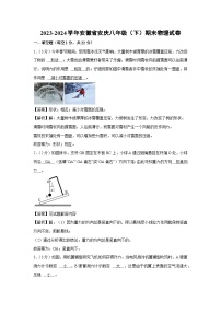 安徽省安庆市2023-2024学年八年级下学期物理期末考试物理试卷