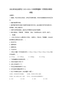 河北省保定高阳县2023-2024学年八年级上学期期末模拟物理试卷