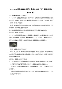 河南省安阳市滑县2023-2024学年八年级下学期期末（B卷）物理试卷