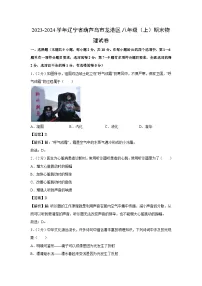 辽宁省葫芦岛市龙港区2023-2024学年八年级上学期期末物理试卷