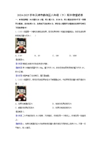 天津市静海区2024-2025学年八年级下学期期中物理试卷（解析版）