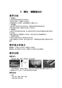 初中物理弹力弹簧测力计教案及反思