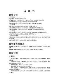 初中物理教科版（2024）八年级下册（2024）重力教学设计